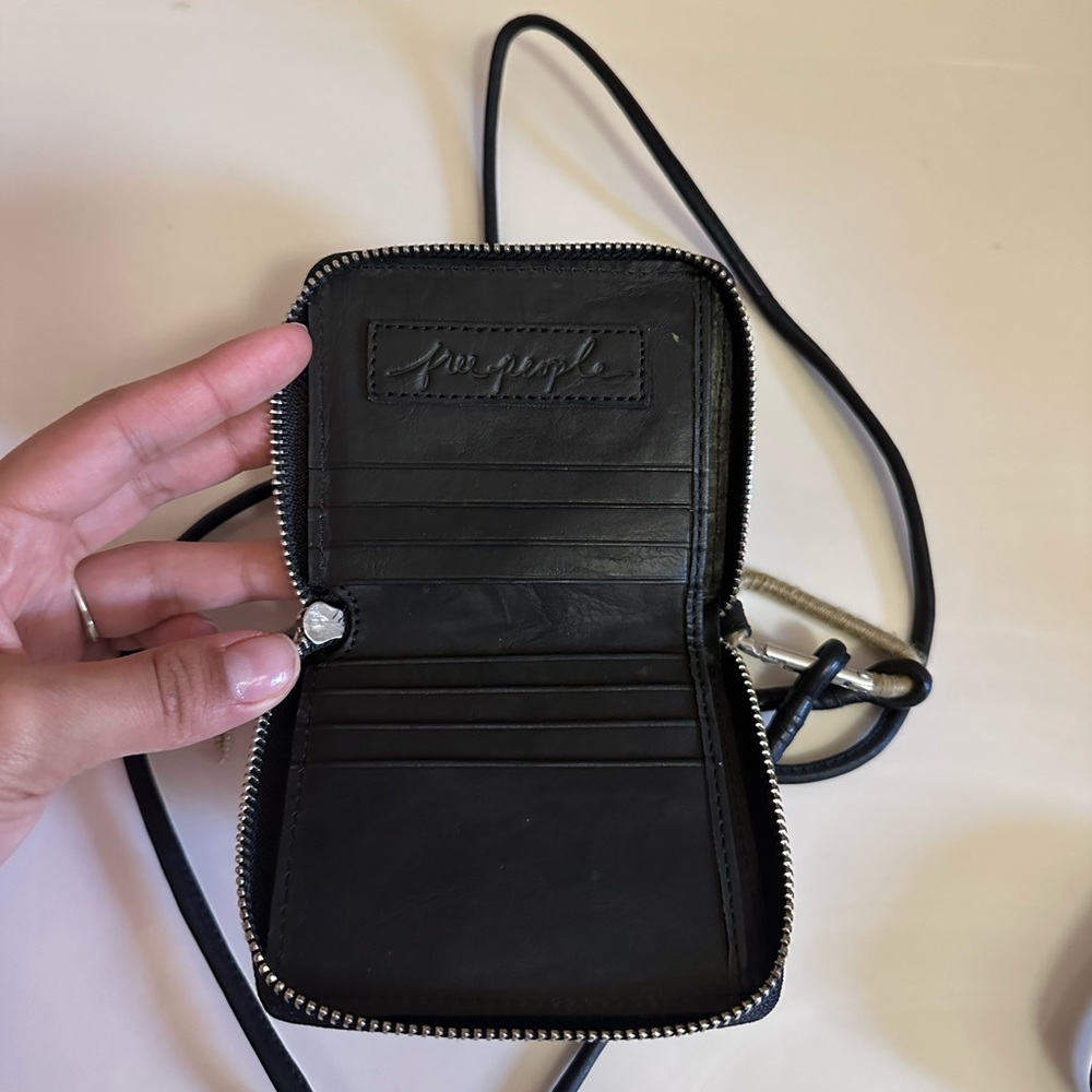 Free people wallet card holder sling